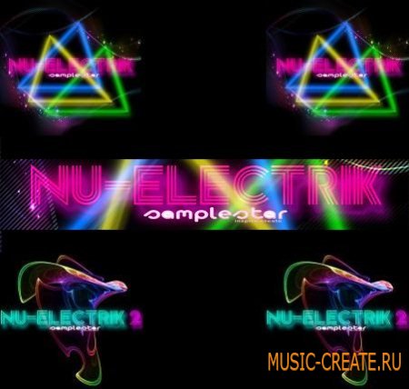 Samplestar - Nu Electrik Vol 1 + 2 (WAV REX) - сэмплы house, electro, disco, rave