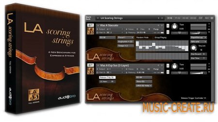AudioBro - LA Scoring Strings (KONTAKT DVDR FULL + v1.1 & v1.5 Update - DYNAMiCS) - библиотеки струнных инструментов
