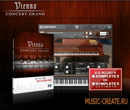 Native Instruments - Vienna Concert Grand v1.4.0 WIN (KONTAKT - DYNAMiCS) - библиотека концертного рояля