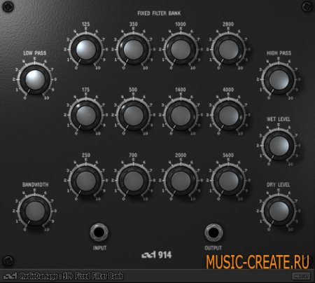 Audio Damage 914 Fixed Filter Bank v1.1 WiN/MAC (TEAM ASSiGN) - фильтр плагин Audio Damage 914 Fixed Filter Bank v1.1 WiN/MAC (TEAM ASSiGN) - фильтр плагин