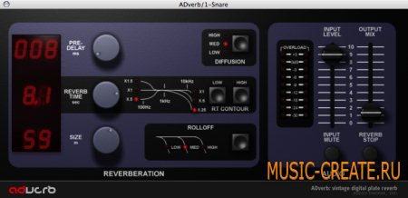 Audio Damage ADverb v1.1.0 WIN & OSX (TEAM ASSiGN) - плагин ревербератор Audio Damage ADverb v1.1.0 WIN & OSX (TEAM ASSiGN) - плагин ревербератор