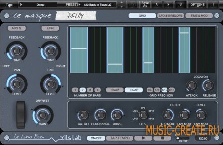 XILS lab - Le Masque Delay v1.1.2 x86/x64 (TEAM ASSiGN) - плагин дэлей XILS lab - Le Masque Delay v1.1.2 x86/x64 (TEAM ASSiGN) - плагин дэлей
