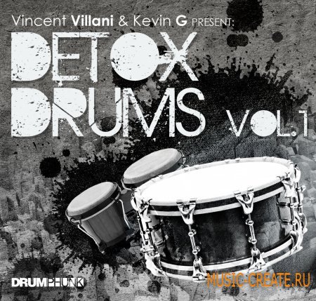 Drumphunk Vincent Villani & Kevin G Present: Detox Drums Vol. 1 (Wav Aiff) - драм лупы