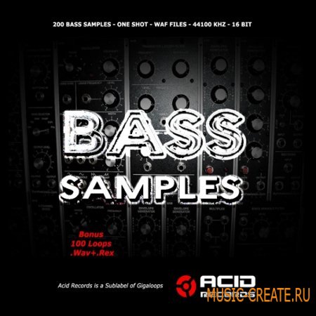 Acid Records - Bass Samples (WAV REX) - сэмплы Techno, House, Trance, Progressvie, Dance