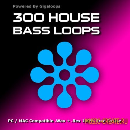 Giga Loops - 300 House Bass Loops (WAV REX) - сэмплы Classic House, Electro House, Progressive House