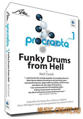 AMG - Funky Drums from Hell (AIFF/Apple Loops) - сэмплы Funk