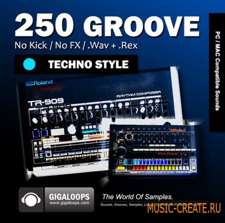 Giga Loops - 250 Grooves Techno Style (WAV REX) - сэмплы Techno Giga Loops - 250 Grooves Techno Style (WAV REX) - сэмплы Techno