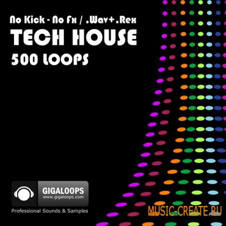 Giga Loops - 500 Tech House Loops (WAV REX2) - сэмплы Tech House