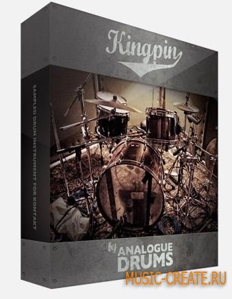 Analogue Drums - Kingpin (KONTAKT WAV) - библиотека винтажных ударных