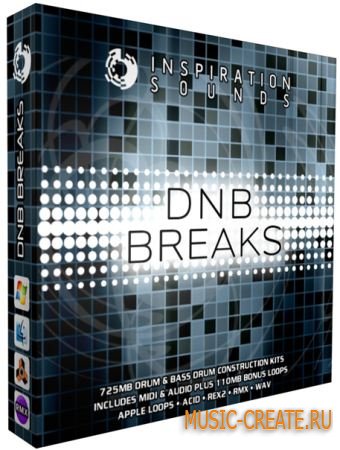 Inspiration Sounds - DNB Breaks (WAV REX AIFF MIDI) - сэмплы Drum and Bass, Breaks Inspiration Sounds - DNB Breaks (WAV REX AIFF MIDI) - сэмплы Drum and Bass, Breaks