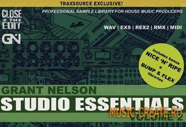 Grant Nelson - Studio Essentials Volume 2 (WAV REX2 RMX EXS24 MIDI) - драм сэмплы