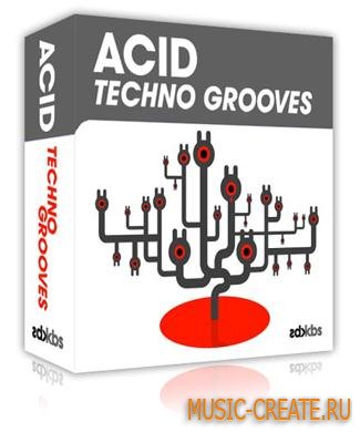 Kick Back Samples - Acid Techno Grooves (WAV-AIFF-KONTAKT-HALION-REDRUM-BATTERY KIT) - сэмплы Techno