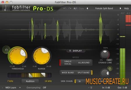Fabfilter - Pro-DS v1.0 WIN / MAC OSX (TEAM R2R) - плагин дэессер Fabfilter - Pro-DS v1.0 WIN / MAC OSX (TEAM R2R) - плагин дэессер