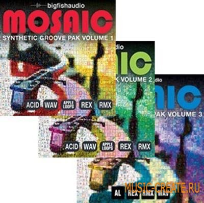 Big Fish Audio - MOSAIC Synthetic Groove Pak Vol 1-2-3 (MULTiFORMAT-DYNAMiCS) - грув сэмплы Big Fish Audio - MOSAIC Synthetic Groove Pak Vol 1-2-3 (MULTiFORMAT-DYNAMiCS) - грув сэмплы