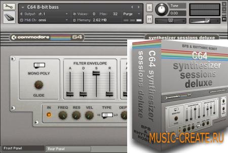 Rhythmic Robot Commodore 64 Synthesizer Sessions DELUXE (KONTAKT) - библиотека звуков синтезатора Rhythmic Robot Commodore 64 Synthesizer Sessions DELUXE (KONTAKT) - библиотека звуков синтезатора