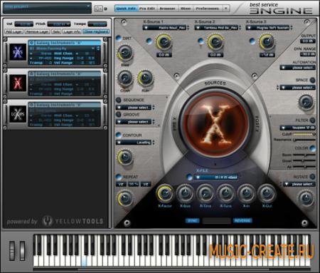 Best Service - Galaxy X (Virtual Instrument) - конволюционный синтезатор