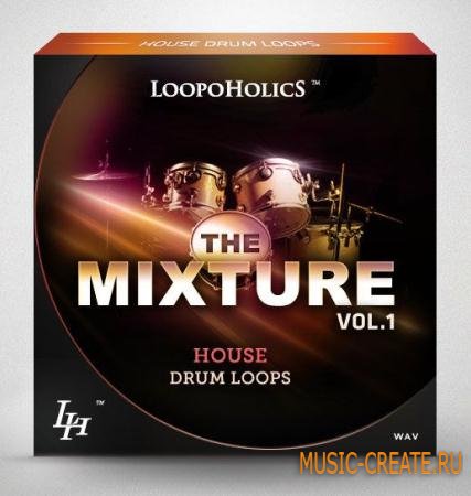 Loopoholics - The Mixture Vol.1 House Drum Loops (WAV) - сэмплы Deep, Tech, Progressive, Electro House