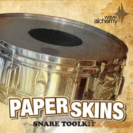 Wave Alchemy - Paperskins Snare Toolkit (WAV) - сэмплы ударных Wave Alchemy - Paperskins Snare Toolkit (WAV) - сэмплы ударных