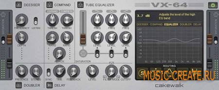 Cakewalk - VX-64 Vocal Strip v1.0.3 (Team HY2ROGEN) - плагин для обработки вокала Cakewalk - VX-64 Vocal Strip v1.0.3 (Team HY2ROGEN) - плагин для обработки вокала
