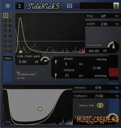 Twisted Lemon - SideKick5 v5.0 r163 WiN MacOSX (Team R2R) - плагин сайдчейн