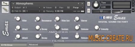 Digital Sound Factory - E-MU Emax Collector Edition (KONTAKT) - звуки синтезатора Emax