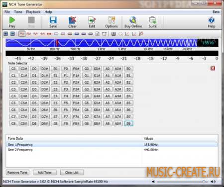 NCH - Tone Generator v3.04 - генератор сигналов NCH - Tone Generator v3.04 - генератор сигналов