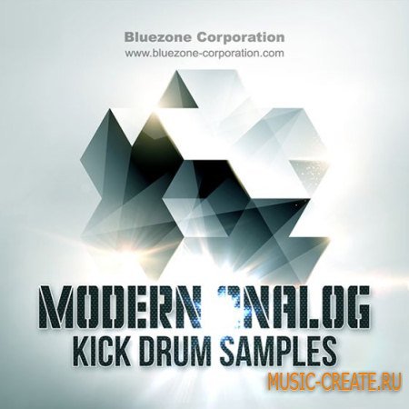 Bluezone Corporation - Modern Analog Kick Drum Samples (WAV AiFF) - сэмплы бас-барабанов