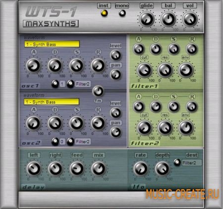 MaxSynths - WTS-1 v1.0 VSTi - синтезатор