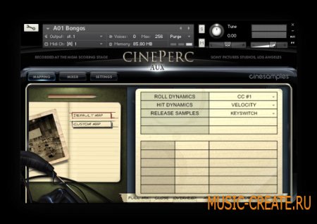 Cinesamples - CinePerc AUX v.1.1 (KONTAKT) - библиотека звуков перкуссии