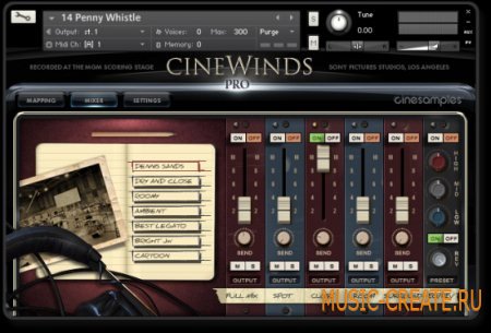 Cinesamples - CineWinds Pro (KONTAKT) - библиотека звуков деревянных духовых инструментов
