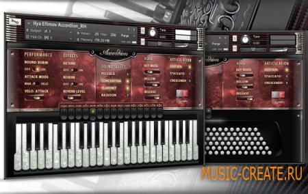 Ilya Efimov - Accordion (KONTAKT) - библиотека звуков аккордиона