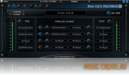 Blue Cat Audio - Blue Cats PatchWork v1.01 RTAS VST x86 x64 (Team CHAOS) - виртуальная коммутационная панель Blue Cat Audio - Blue Cats PatchWork v1.01 RTAS VST x86 x64 (Team CHAOS) - виртуальная коммутационная панель