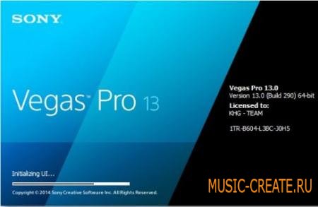 Sony - Vegas Pro v13.0.310 x64 Incl Plugins WiN (MADCATS) - программа для видео/аудио монтажа