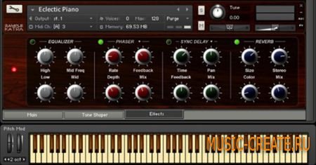 Sample Katra - Eclectic Piano (KONTAKT) - библиотека электрического фортепиано