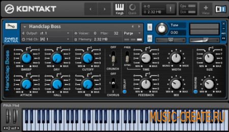 Sample Katra - Handclap Boss (KONTAKT) - виртуальный аналоговый синтезатор Sample Katra - Handclap Boss (KONTAKT) - виртуальный аналоговый синтезатор