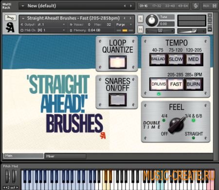 Straight Ahead Samples - Brushes and Mallets v1.1 (KONTAKT) - библиотека ударных Straight Ahead Samples - Brushes and Mallets v1.1 (KONTAKT) - библиотека ударных