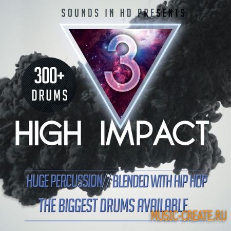 Sounds in HD - High Impact 3 (WAV) - сэмплы ударных