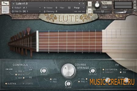 Cinematique - Instruments Lute (KONTAKT) - библиотека звуков лютни Cinematique - Instruments Lute (KONTAKT) - библиотека звуков лютни