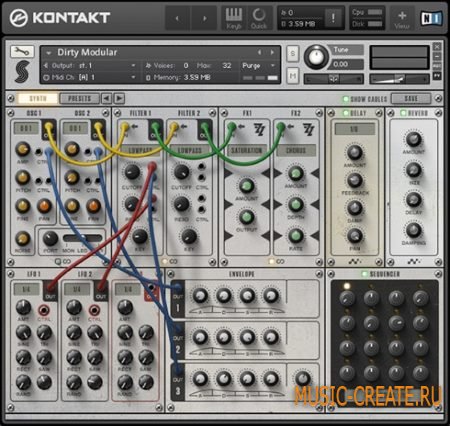 Samplephonics - Dirty Modular (KONTAKT) - гибридный модульный инструмент Samplephonics - Dirty Modular (KONTAKT) - гибридный модульный инструмент