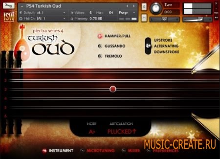 Impact Soundworks - Plectra Series 4 Turkish Oud (KONTAKT) - библиотека звуков инструмента уд
