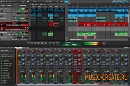 Acoustica - Mixcraft Pro Studio v7.0.1.264 + Loop Library Addon (Team AiR) - секвенсор / программа для создания музыки