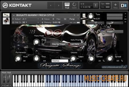 Vip Soundlab - Bugatti Strings Kontakt Edition (KONTAKT) - библиотека струнных инструментов