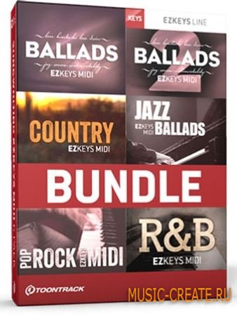 Toontrack - Songwriting EZkeys MIDI 6 Pack - MIDI для EZkeys
