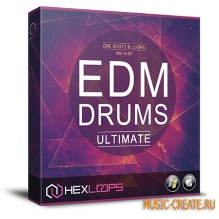 HexLoops - EDM Drums Ultimate Pack (ACiD WAV) - сэмплы ударных