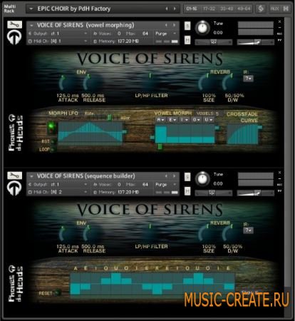 PdH Factory - Voice of Sirens (KONTAKT) - библиотека звуков мифических сирен