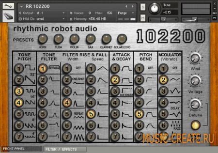 Rhythmic Robot Audio - 102200 (KONTAKT) - аналоговый синтезатор