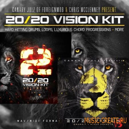 Canary Julz - The 20/20 Vision SoundKit V.1-3 (WAV) - сэмплы ударных Canary Julz - The 20/20 Vision SoundKit V.1-3 (WAV) - сэмплы ударных