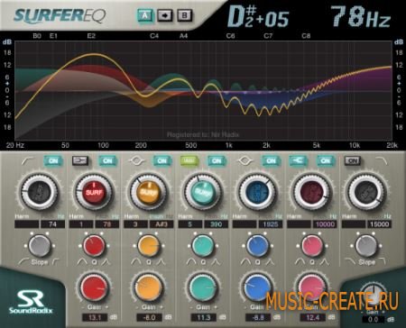 Sound Radix - SurferEQ v1.2.6 (Team R2R) - эквалайзер Sound Radix - SurferEQ v1.2.6 (Team R2R) - эквалайзер