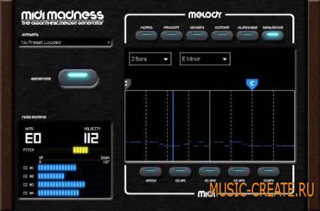 Midi Madness Software - Midi Madness v2.1.2 (Team R2R) - алгоритмический генератор мелодий