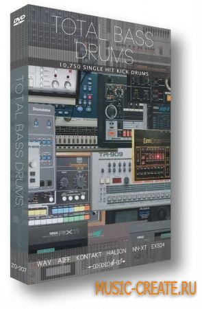 Zero-G - Total Bass Drums (MULTiFORMAT) - сэмплы бас-барабанов